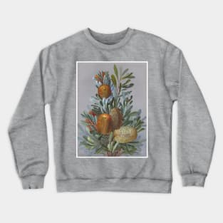 Banksia Australian Wildflower Watercolor Crewneck Sweatshirt